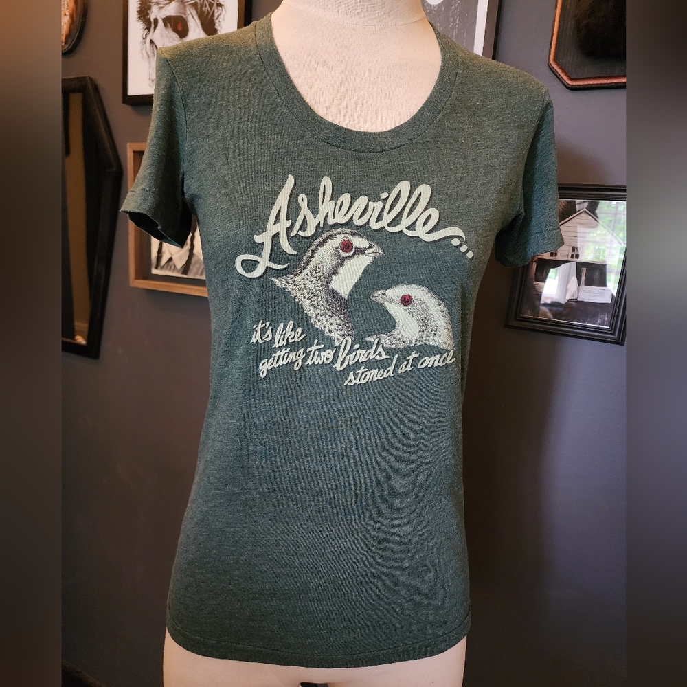 Two Birds Asheville Tee